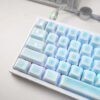 wooting 60he+Magnetically adjustable axis gaming keyboard with a hollowed-out shell and Lake Light Ceramic coating