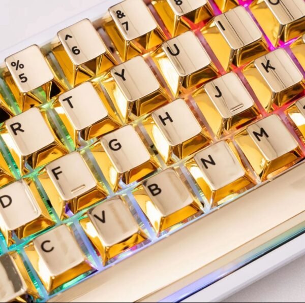 Mirror-finished metal keycaps m60pro+
