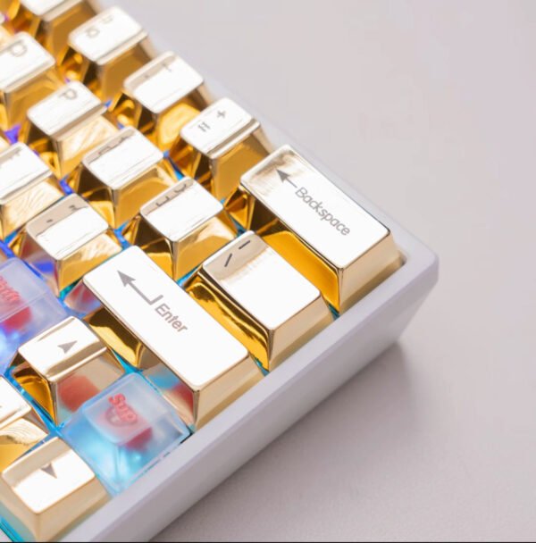 Mirror-finished metal keycaps m60pro+